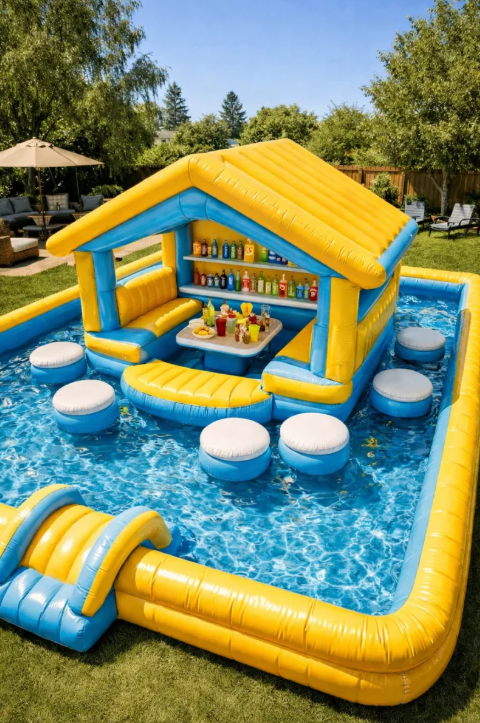 Luxury Floating Resort Pool Pavilion